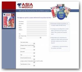 Asia Weekly Magazine &raquo; Ecommerce website design &raquo; Sales Page lead generation  &raquo; Click to zoom ->